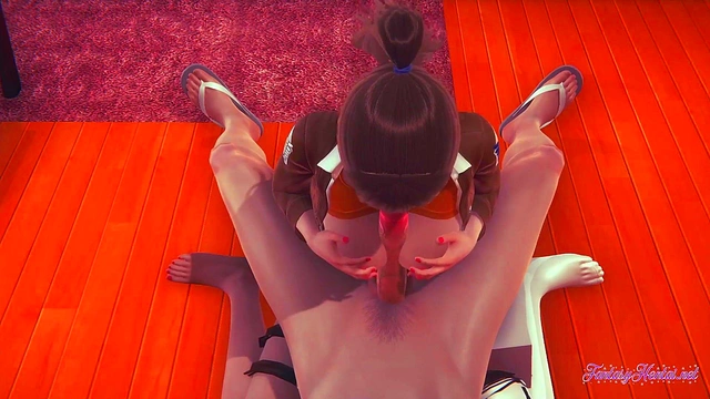 Sasha's Uncensored 3D Hentai Boobjob Leads to Juicy Anime CreampieCumshot