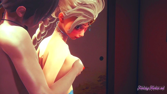 Elsa from Frozen Enjoying Monster Cock Toons in 3D Hentai Uncensored Fun