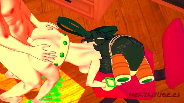 Tsuyu Asui & Todoroki Shoto's Intense 3D Hentai Room Session With Handjob, Blowjob & Creampie