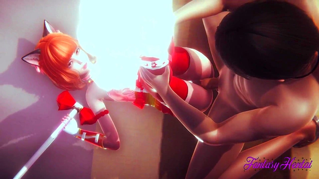 Sakura Gets Fucked Hard & Cums Inside Her Pussy in 3D Anime Hentai Adventure