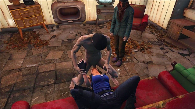 Sexy 3D Anime Fallout 4 Jill Valentine Sucks Dick & Hands Job Blissfully