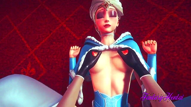 Elsa from Frozen Gives Blowjob & Gets Fucked for Creampie in 3D Hentai Anime
