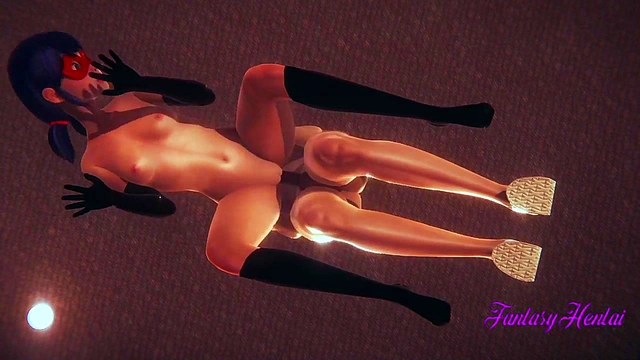 Ladybug Cosplay Gets Fucked & Handjob Finish in Miraculous 3D Hentai Anime