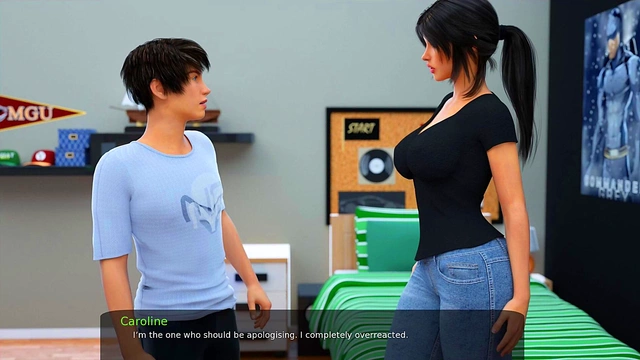 Boris Gets Hard In Front Of His Horny Older Stepsister In Milfy City