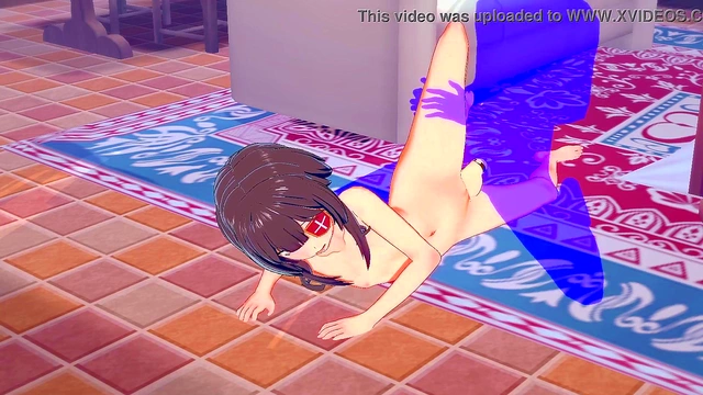 Megumin from KonoSuba Takes Cock for Juicy Creampie in Anime Glory