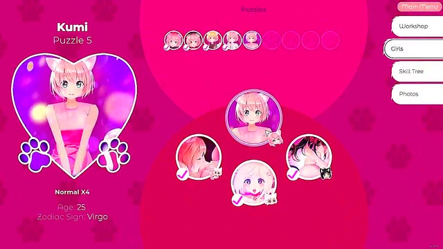 Steamy Hentai Gameplay With Sexy Neko Waifus In Mosaic Action