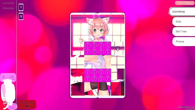 Steamy Hentai Gameplay With Sexy Neko Waifus In Mosaic Action