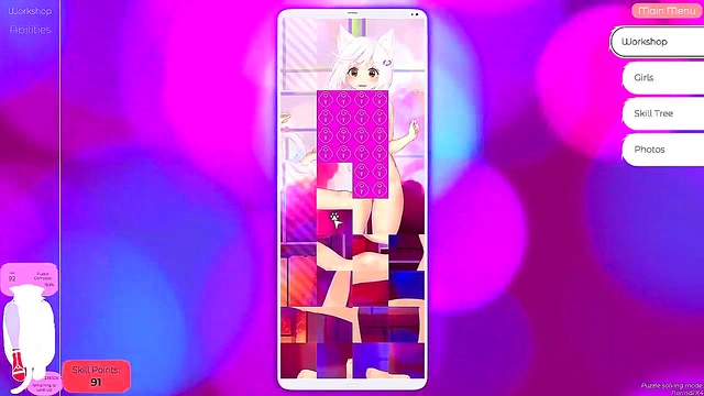 Steamy Hentai Gameplay With Sexy Neko Waifus In Mosaic Action