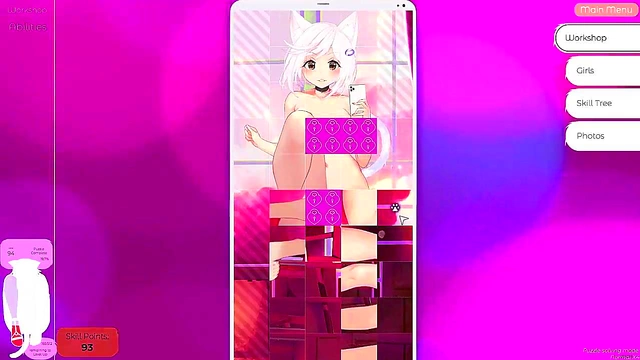 Steamy Hentai Gameplay With Sexy Neko Waifus In Mosaic Action