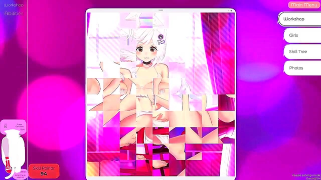 Steamy Hentai Gameplay With Sexy Neko Waifus In Mosaic Action