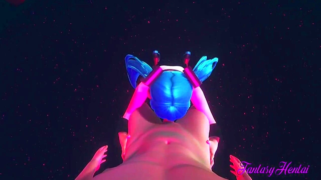 Hatsune Miku Gives Rough 3D Hentai Blowjob in Striptease Club POV