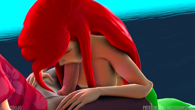 Redhead Mermaid Sucks Dick & SwallowsCum in MasterDan’s 3D HentaiErotica