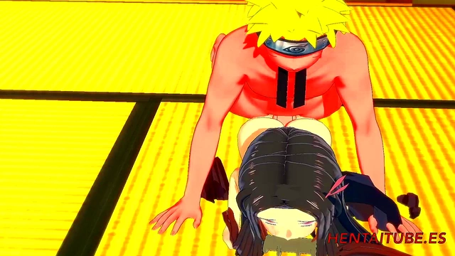 Naruto's Big Dick Fucks Nezuko for Hot Blowjob & Pussy Creampie