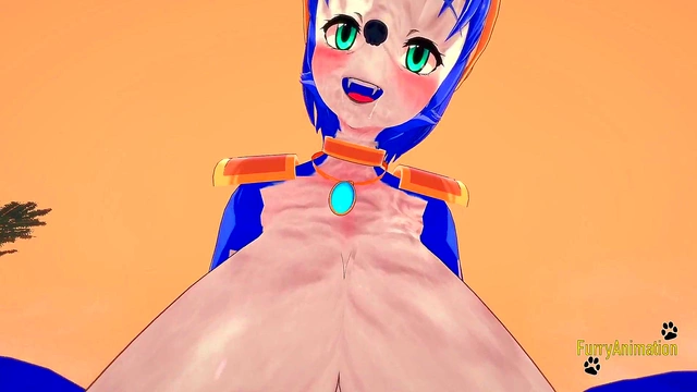 Krystal & Lucario Furry Hentai Action – Boobjob, Blowjob & Wild Fucking Creampie