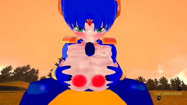 Krystal & Lucario Furry Hentai Action – Boobjob, Blowjob & Wild Fucking Creampie