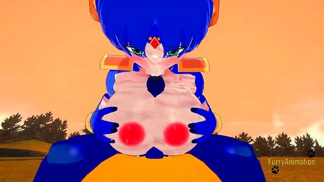 Krystal & Lucario Furry Hentai Action – Boobjob, Blowjob & Wild Fucking Creampie