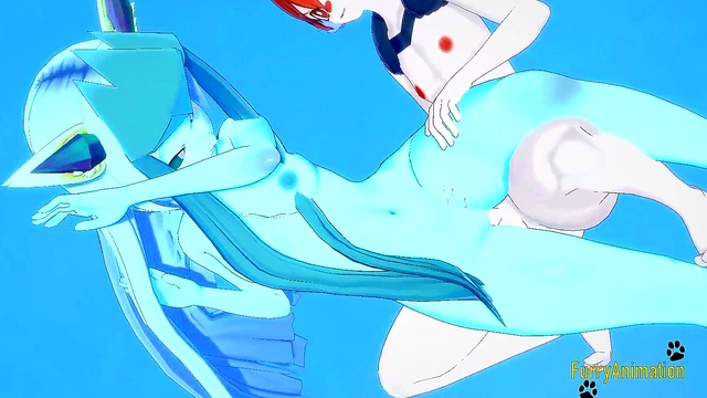 Glaceon Gets Handjob & Fucked By Cinderace for Rough Creampie in 3D Hentai Yiff