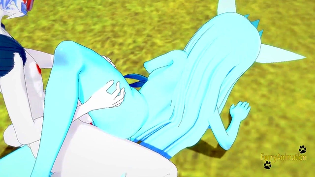 Glaceon Gets Handjob & Fucked By Cinderace for Rough Creampie in 3D Hentai Yiff
