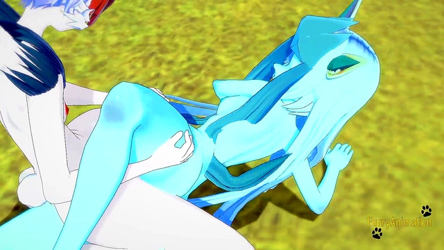Glaceon Gets Handjob & Fucked By Cinderace for Rough Creampie in 3D Hentai Yiff