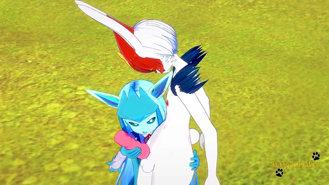 Glaceon Gets Handjob & Fucked By Cinderace for Rough Creampie in 3D Hentai Yiff