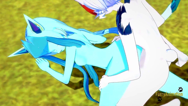 Glaceon Gets Handjob & Fucked By Cinderace for Rough Creampie in 3D Hentai Yiff
