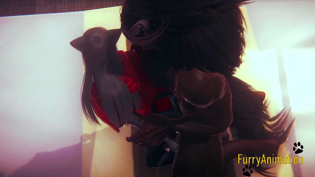 Wild Furry Hentai Sex – Beast & Black Cat Enjoy Uncensored Creampie Action