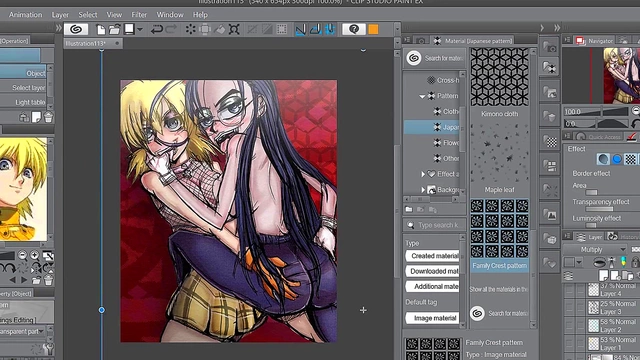 Seras and Rip Van Winkle Speed Paint Anime Action