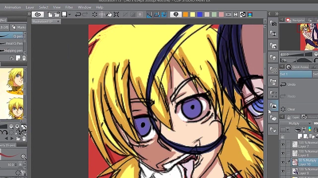 Seras and Rip Van Winkle Speed Paint Anime Action