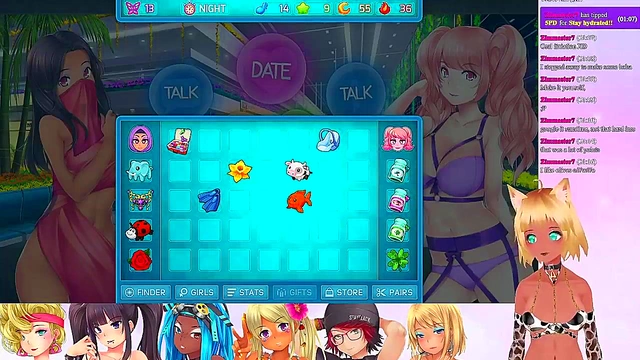 Lewd VTuber Neko’s Anime Threesome Livestream – Lingerie Fun & Lesbian Action