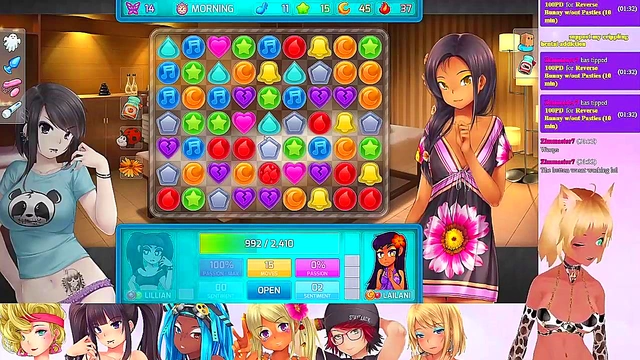 Lewd VTuber Neko’s Anime Threesome Livestream – Lingerie Fun & Lesbian Action