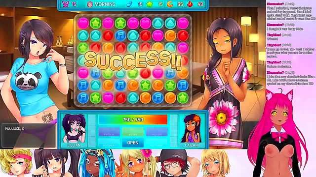 Lewd VTuber Neko’s Anime Threesome Livestream – Lingerie Fun & Lesbian Action