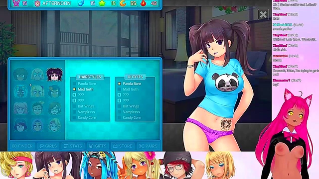 Lewd VTuber Neko’s Anime Threesome Livestream – Lingerie Fun & Lesbian Action