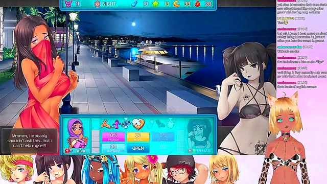 Lewd VTuber Neko’s Anime Threesome Livestream – Lingerie Fun & Lesbian Action