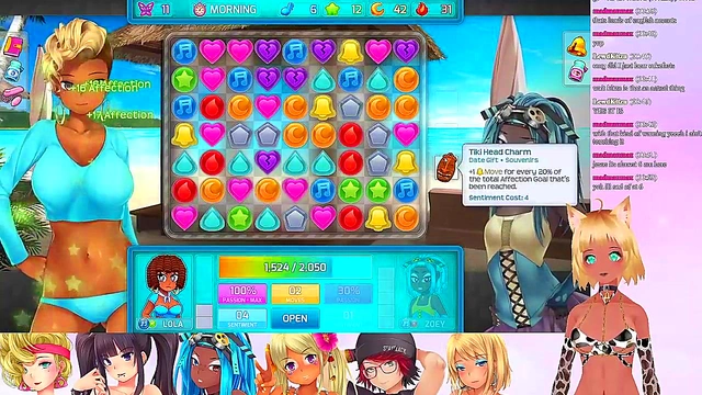 Lewd VTuber Neko’s Anime Threesome Livestream – Lingerie Fun & Lesbian Action