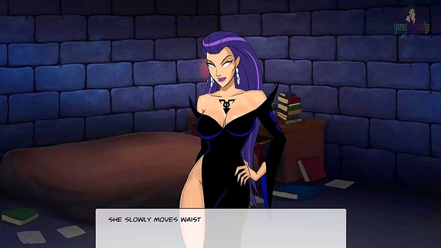 Blonde Raven Dances for Doctor's Pleasure in Furry Justice League Adventure