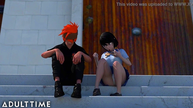 Hentai Uniform Babe Gives Public Pussy Creampie ToStudy BuddyWolf Hudson Anime Sex