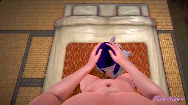 Horny Raven Gives Intense Blowjob & Takes Creampie in Teen Titans Hentai Cartooon