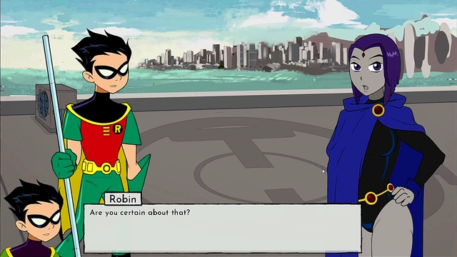 Raven & Robin Get Jinxed by Alien Elemental Action in Teen Titans Hentai