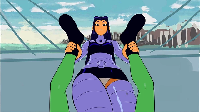 Raven & Robin Get Jinxed by Alien Elemental Action in Teen Titans Hentai