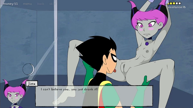 Raven & Robin Get Jinxed by Alien Elemental Action in Teen Titans Hentai