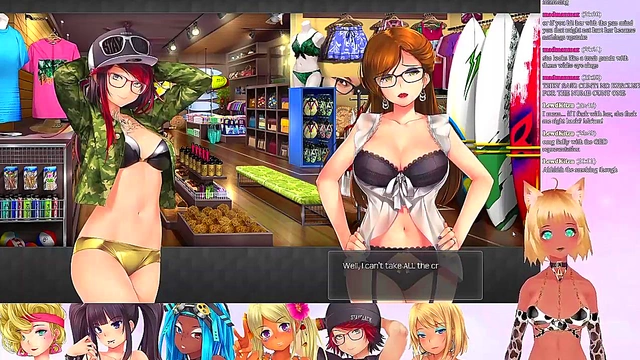 Lewd VTuber Neko’s Threesome Lingerie Fun in Huniepop 2 Livestream