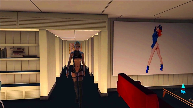 Sexy Blonde in Lingerie Takes On Fallout 4 Anime Action for Hot Hentai Fun