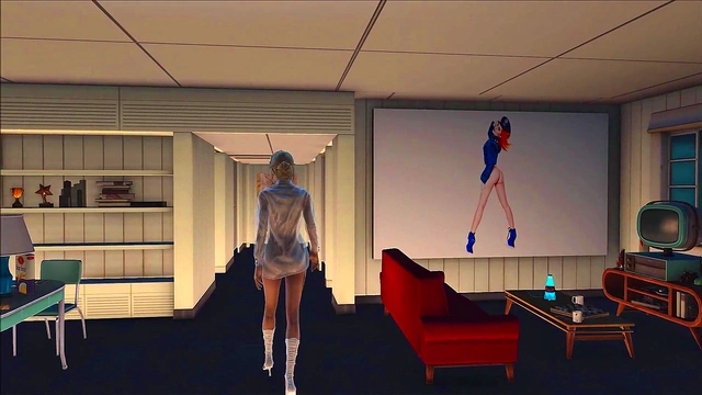 Sexy Blonde in Lingerie Takes On Fallout 4 Anime Action for Hot Hentai Fun