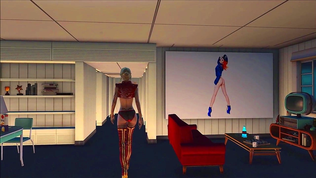 Sexy Blonde in Lingerie Takes On Fallout 4 Anime Action for Hot Hentai Fun