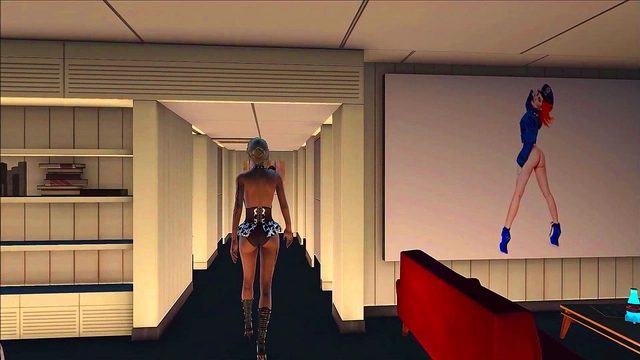 Sexy Blonde in Lingerie Takes On Fallout 4 Anime Action for Hot Hentai Fun