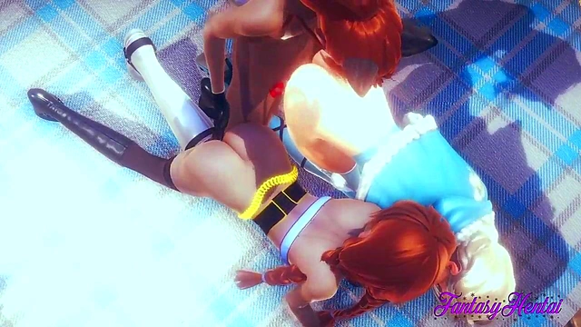 Elsa & Anna Engage in Steamy 3D Hentai Threesome with Cartoony Orgasmic Delight