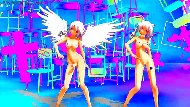 Huge Anaconda Dick Pounds Cartoon Girls In Steamy MMD Futanari Love Scene