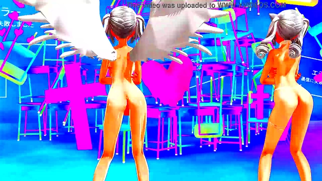 Huge Anaconda Dick Pounds Cartoon Girls In Steamy MMD Futanari Love Scene