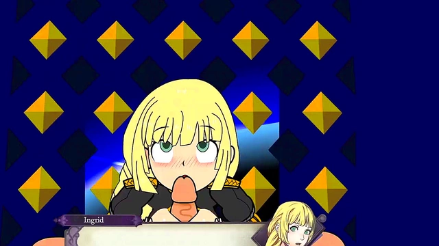 Blonde Anime Beauty Ingrid Rides Dick Hard For Vaginal Fun & Anal Delight