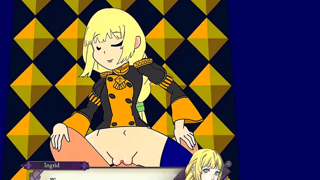 Blonde Anime Beauty Ingrid Rides Dick Hard For Vaginal Fun & Anal Delight